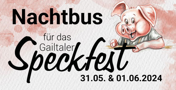 Nachtbus zum Speckfest 2024 © Verein Gailtaler Speck g.g.A.